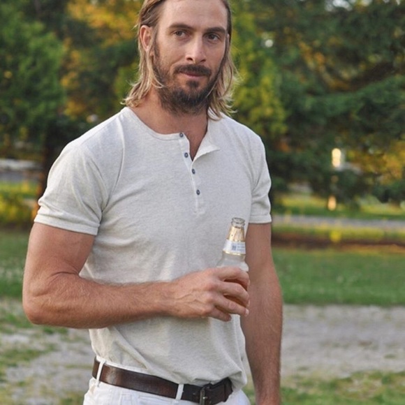 NWT Runabout Goods Honest Henley Shirt in Oatmeal - Picture 2 of 7